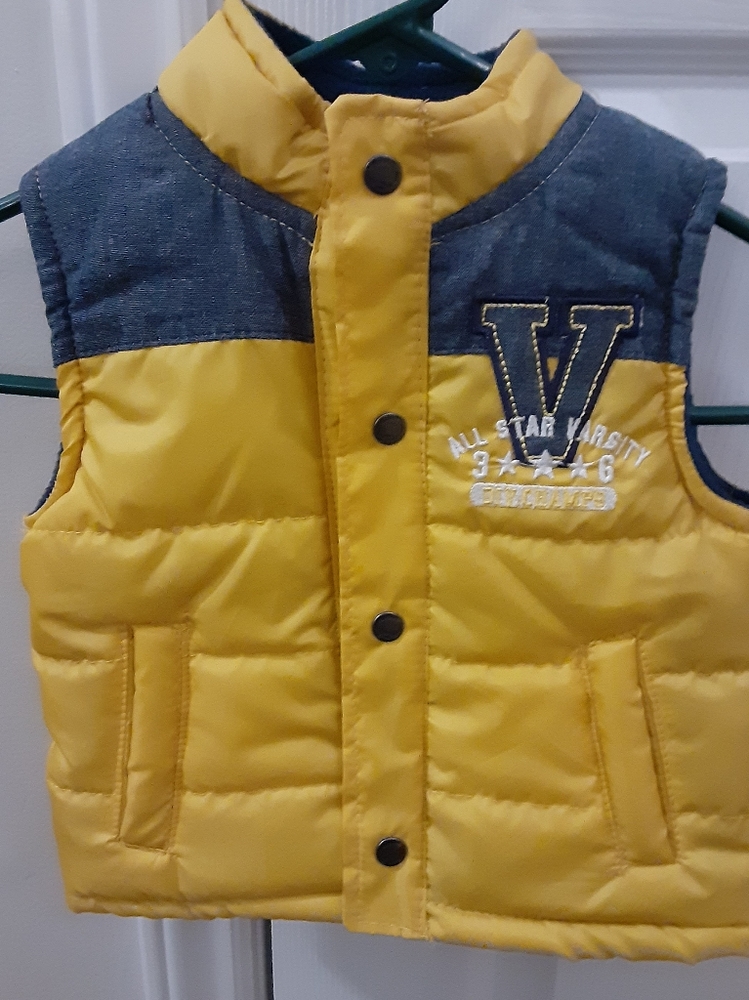 Baby boy varsity puffer vest